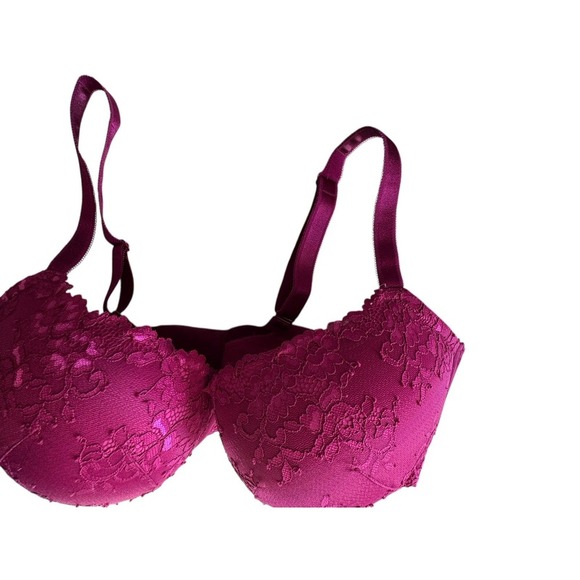 TORRID Curves Deep Pink Lace Bra Size 42 F Deadstock Padded - Picture 2 of 12